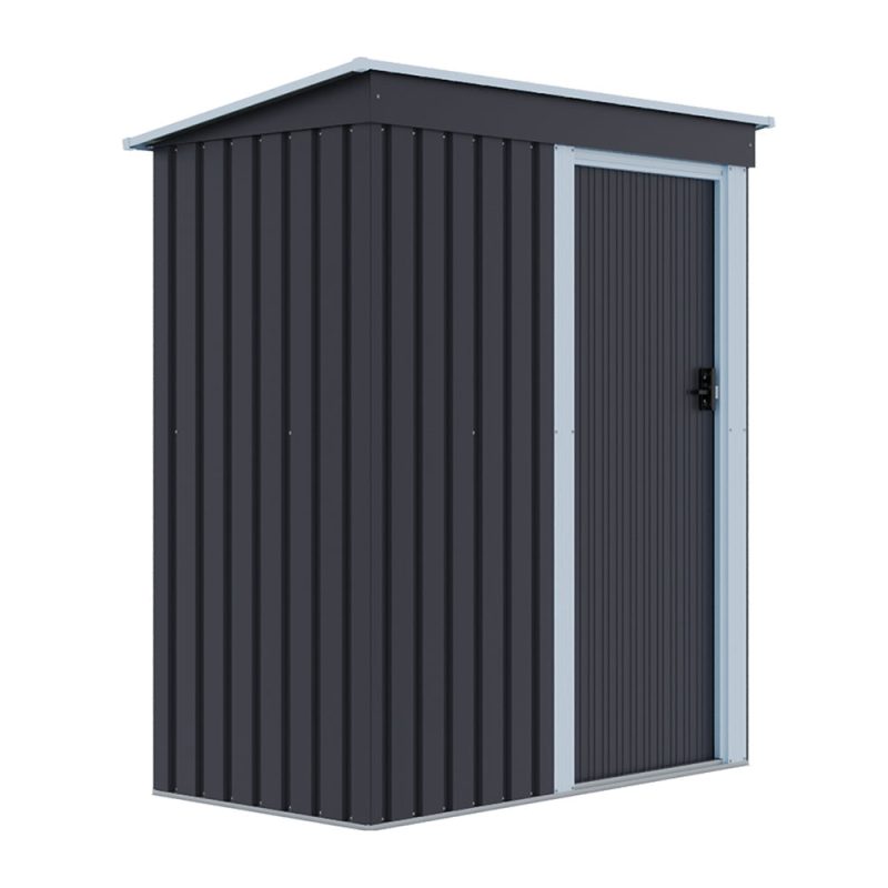 Breeins 5 x 3 Ft Outdoor Metal Storage Shed With Lockable Door For Garden