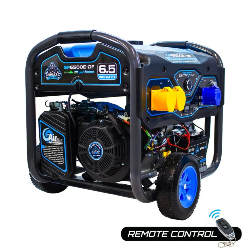 Gorilla Power 6500W Dual-Fuel (Petrol / Propane Gas) Generator with Electric & Wireless Remote Start | GP6500E-DF